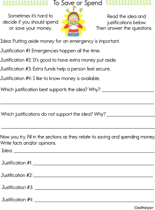 Facts vs. Opinions: Ideas about Money