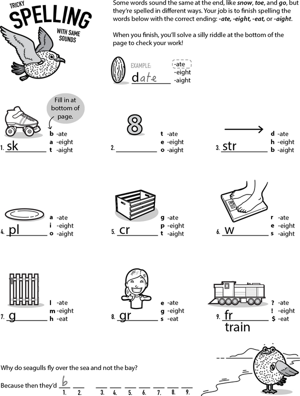 Riddle Me Words: Same Sound, Different Spelling