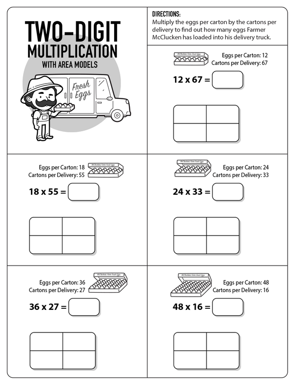 Egg-citing Challenge: Multiply with Area Models