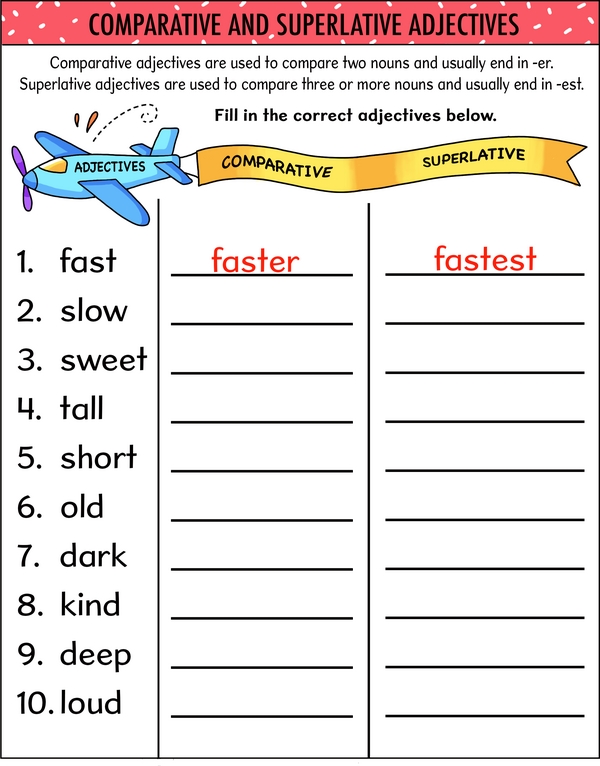Comparative and Superlative Adjectives: More or Most