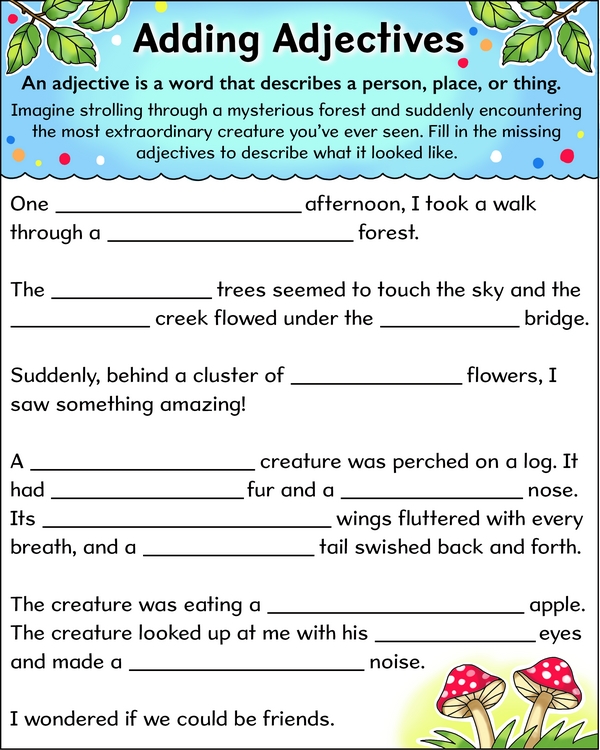 Adjectives in Action: The Mysterious Forest
