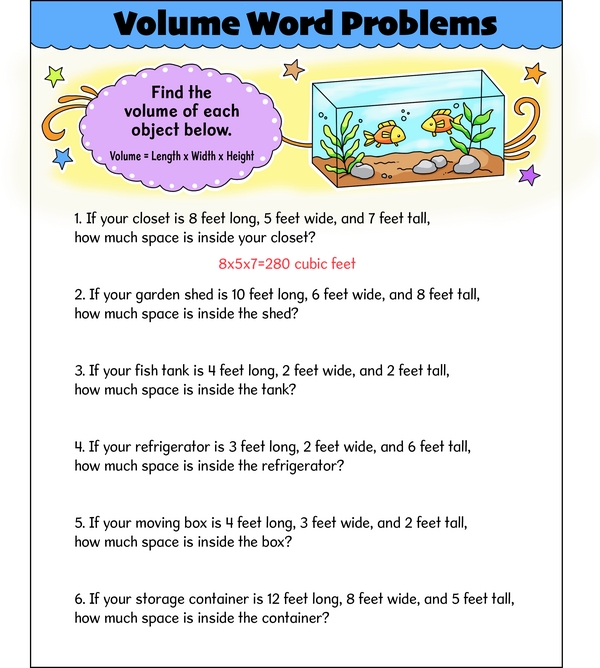 Think Inside the Box: Volume Word Problems