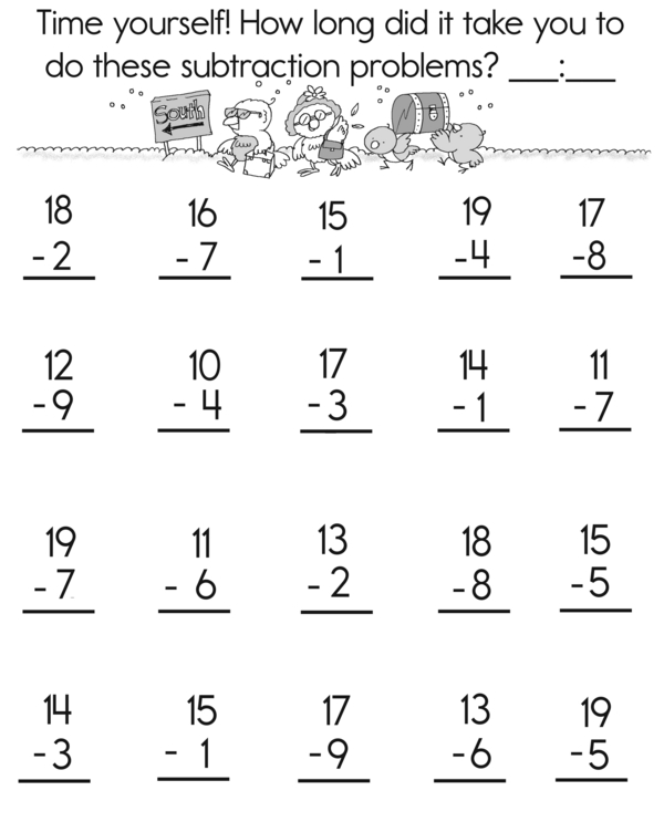 Math Dash: Subtract to the Finish