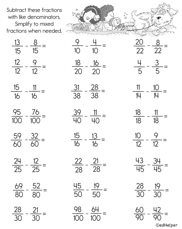 Fractions in Action: Subtract and Solve