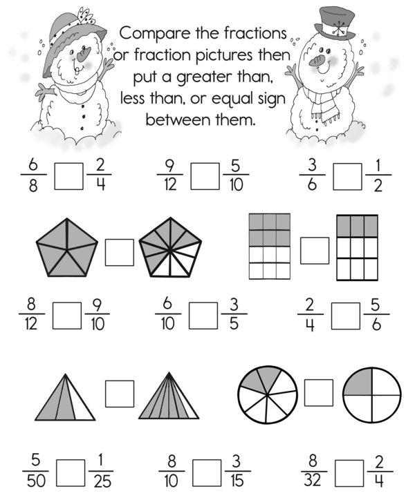 Fractions Match-Up: Compare and Solve