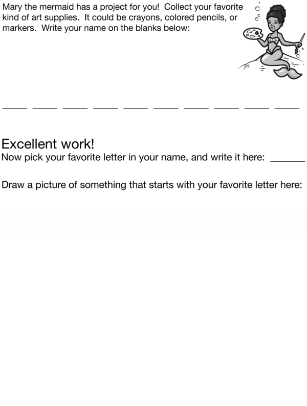 Write Your Name: A Letter Practice Worksheet