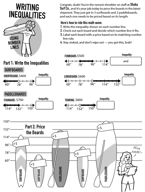 Number Line Explorers: Solve the Inequalities